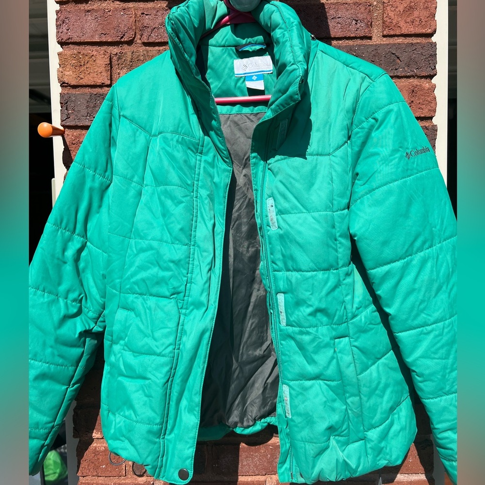 Columbia Mint Green Winter Jacket